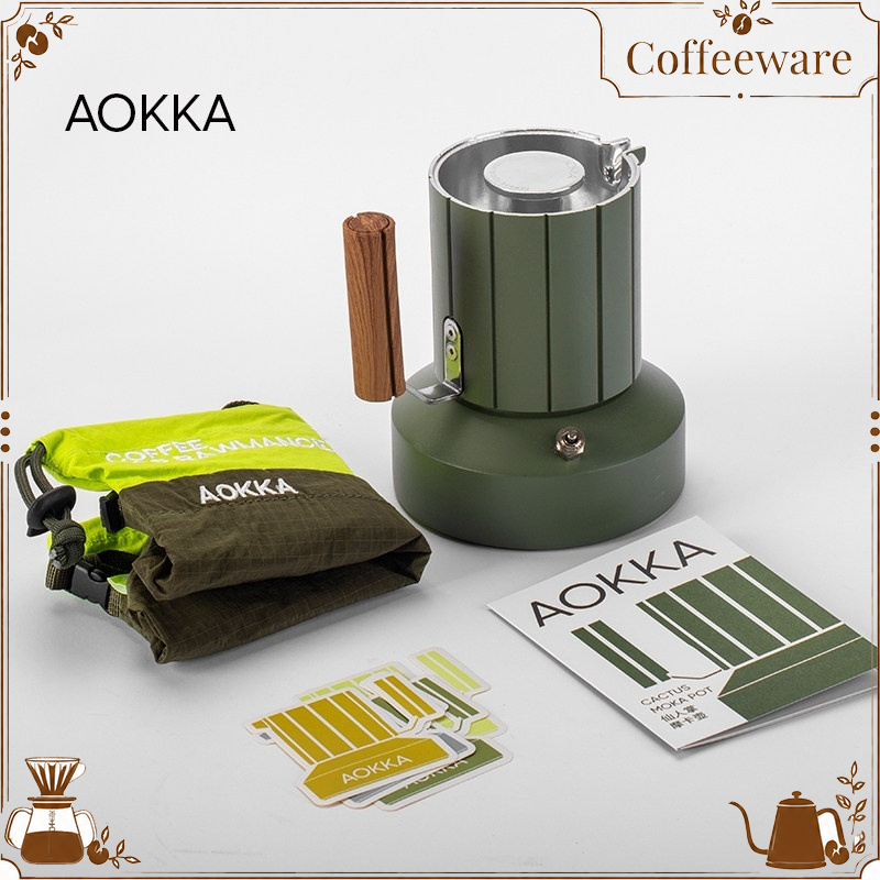Moka Pot Stove - AOKKA 듀얼 밸브 모카 포트, 캠핑용