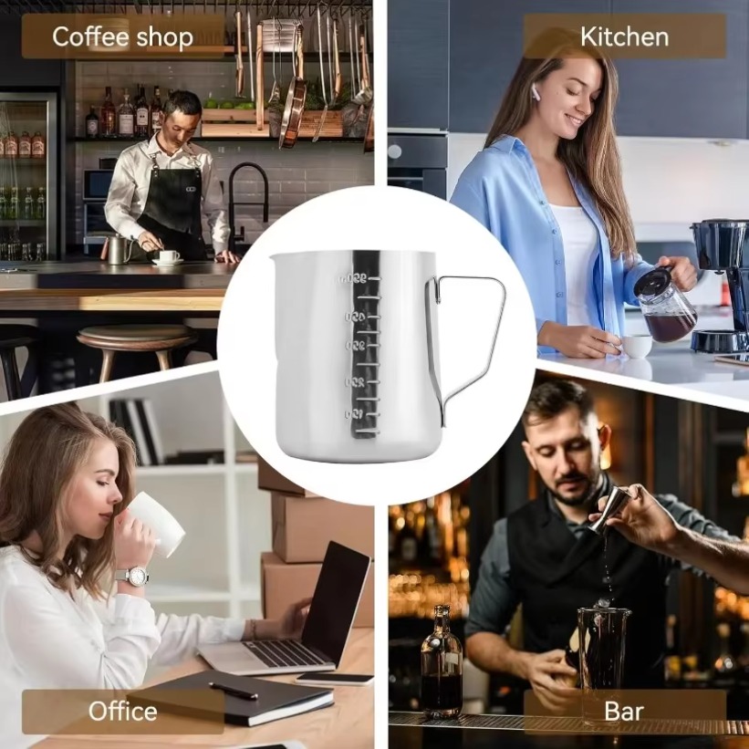 350ml 스테인리스 스틸 커피 밀크 컵, 에스프레소, - Barista Milk Jug 리뷰 및 가격