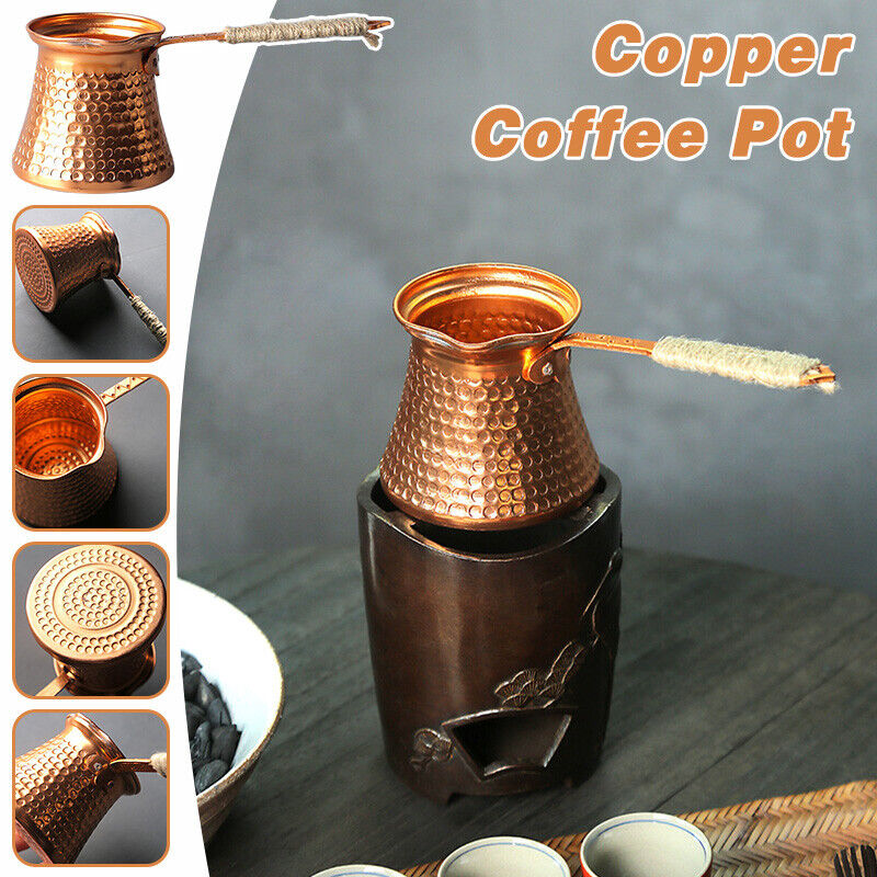 앤티크 구리 터키 구리 커피 포트, 탑 밀크 워머, 차 - Moka Pot Stove 리뷰 및 가격