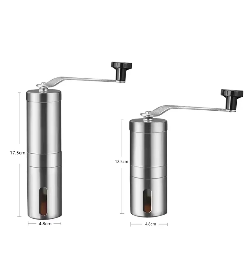 스테인리스 휴대용 수동 커피 그라인더, 세라믹 버가 장 - Burr Hand Grinder 리뷰 및 가격