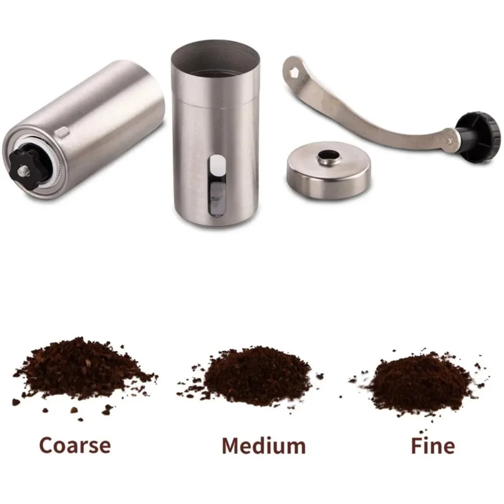 스테인리스 휴대용 수동 커피 그라인더, 세라믹 버가 장 - Burr Hand Grinder 리뷰 및 가격