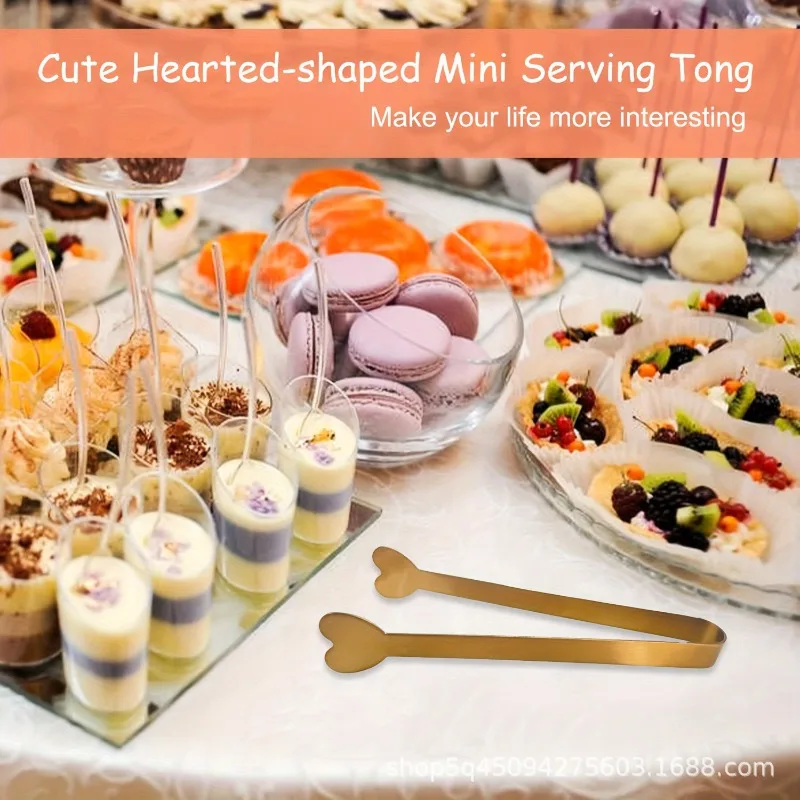 4/6PCS 스테인레스 스틸 하트 모양의 미니 집게 설 - Coffee Tea And Sugar Set 리뷰 및 가격
