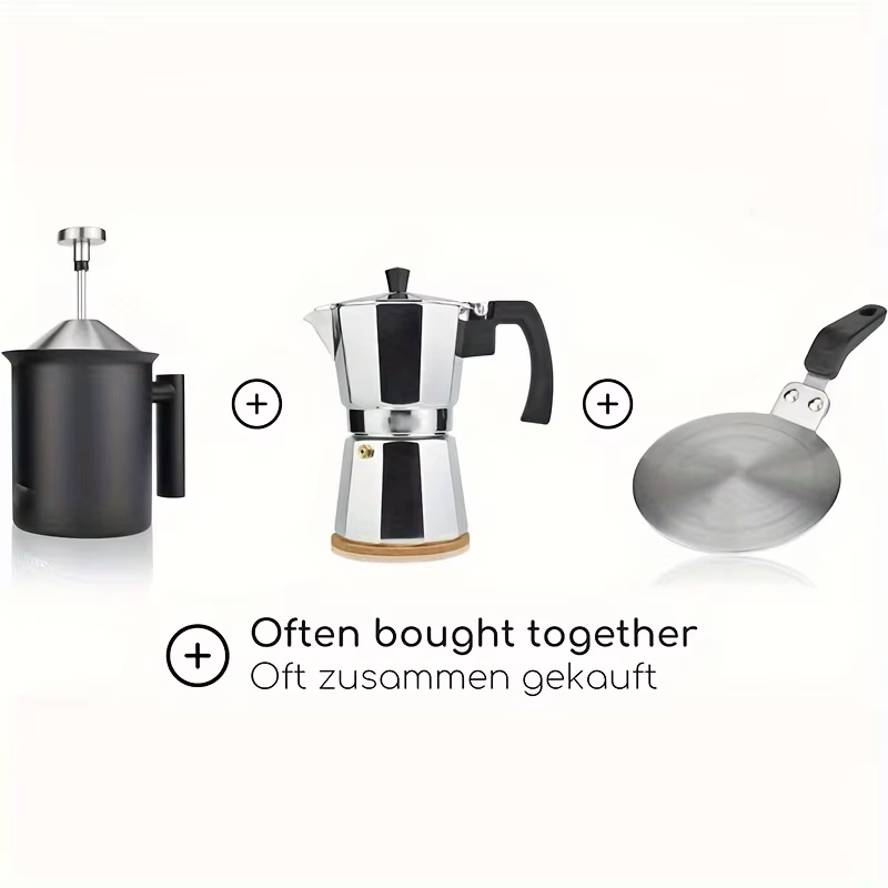 1개, 13cm(5.12인치) 크기의 스테인리스 스틸  - Moka Pot Stove 리뷰 및 가격