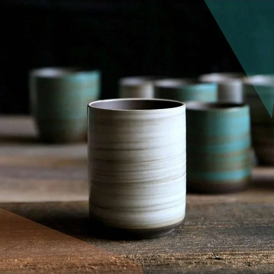손으로 그린 ​​Crackle Glaze 석기 머그잔, - Xbloom Coffee Tea 리뷰 및 가격